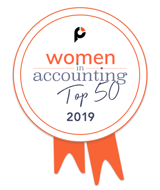 Women in Accounting Top 50 Badge